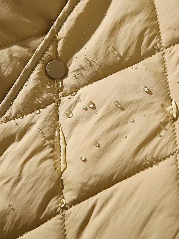 Manteau Coton Losange Couple Leger Hiver