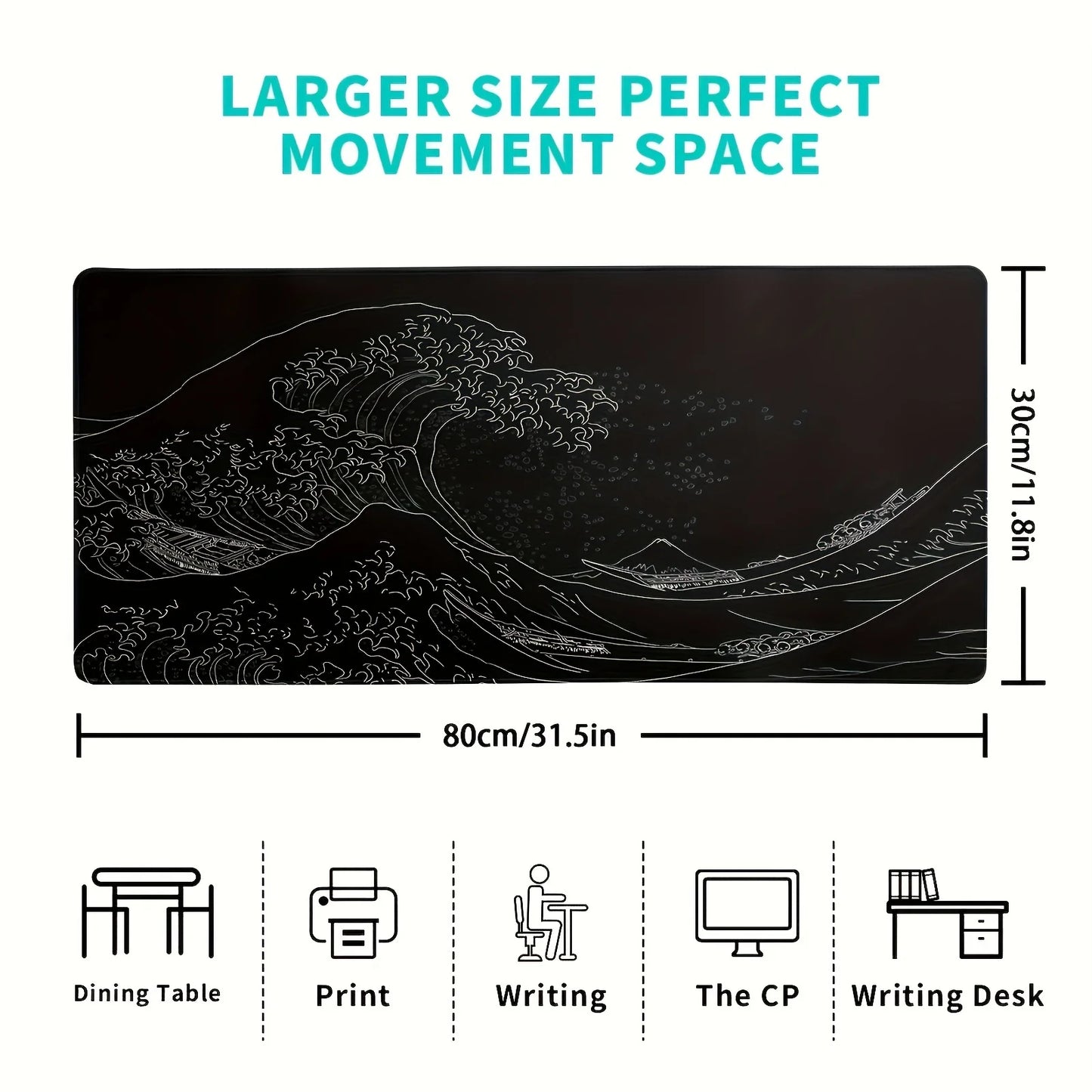 Tapis de Souris XXL - Édition "Great Wave"