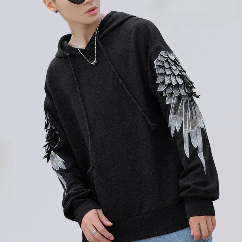 Hoodie Brodé "Angel Wings" - Luxury Hip-Hop