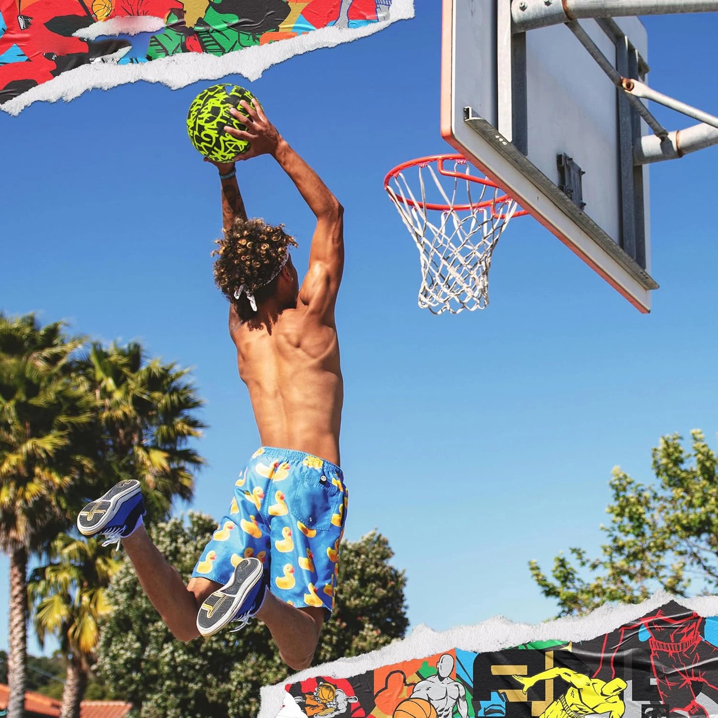 Ballon de Basket "Vulcan Red" - Grip Premium