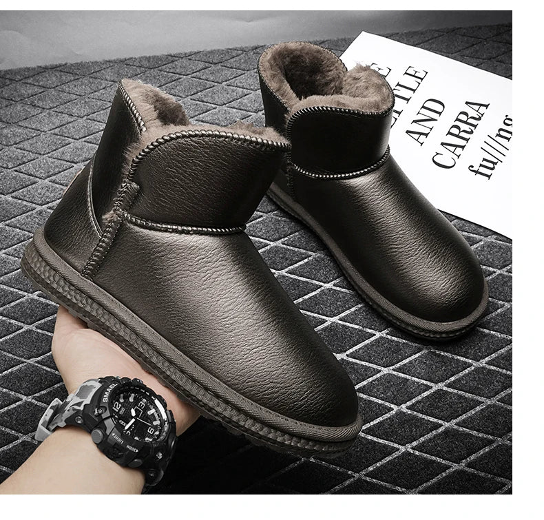Casual Sneaker Loafers Ankle Boots Sports and Leisure Boots Winter Men Platform Sports Shoes Snow Boots Round Toe Non-slip  New