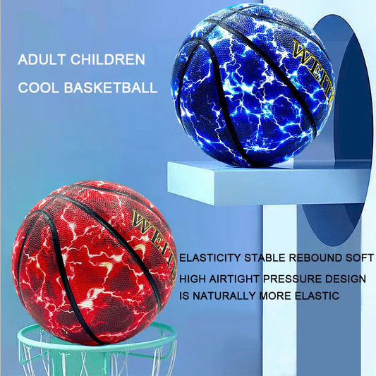 Ballon de Basket "Cosmic Blue" - Indoor & Outdoor