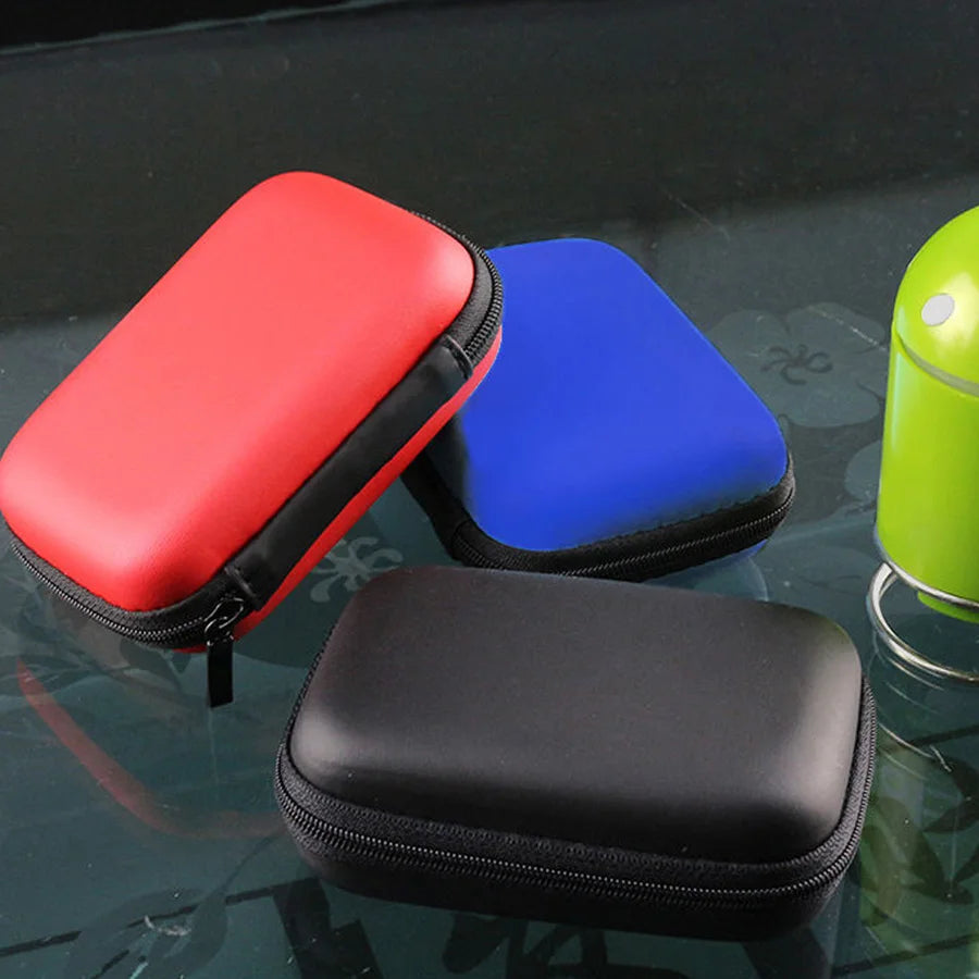 Portable 2.5" External Storage USB Hard Drive Disk HDD Carry Case Cover Multifunction Cable Earphone Pouch Bag For PC Laptop