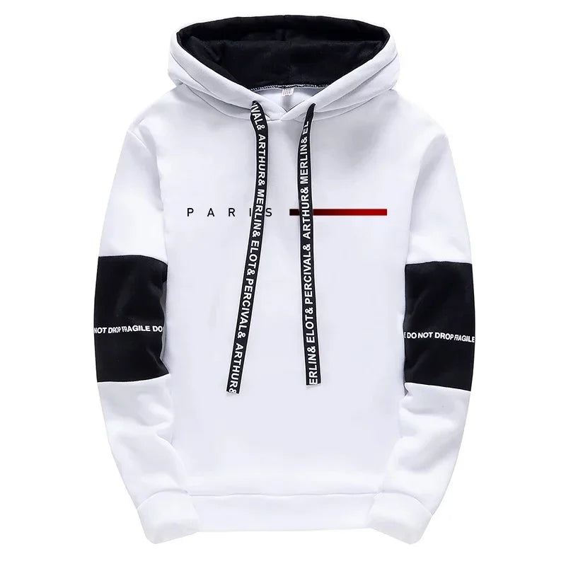Sweat Capuche Paris Fashion Streetwear Homme