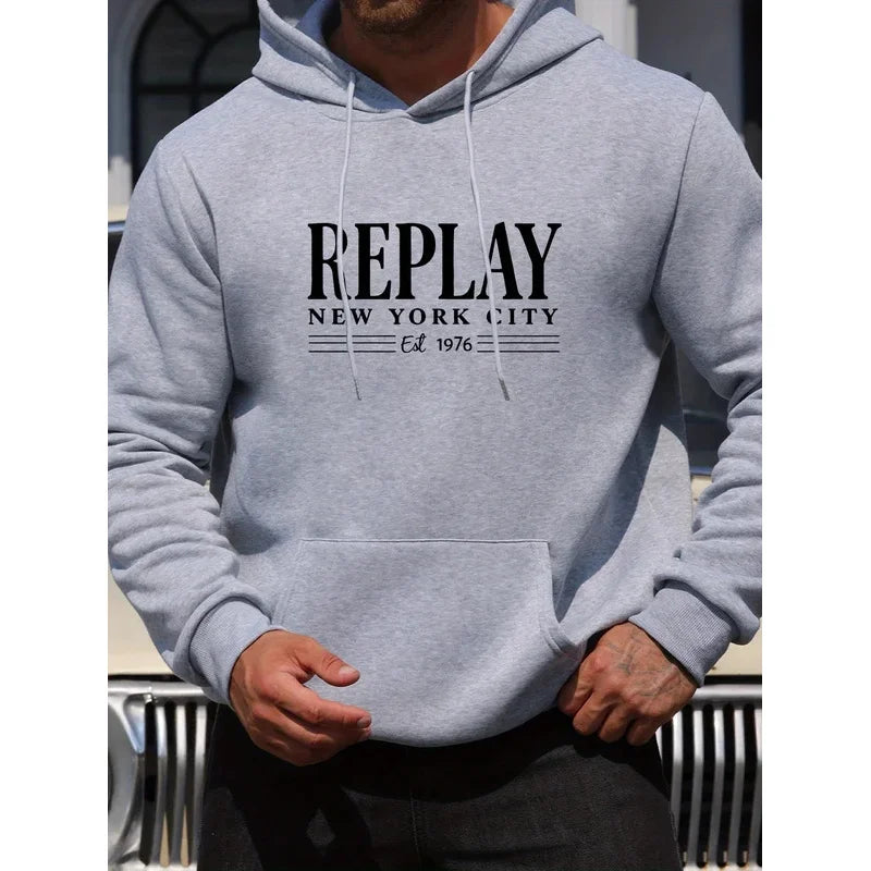 Sweat "Essential Letter" - Beige Automne