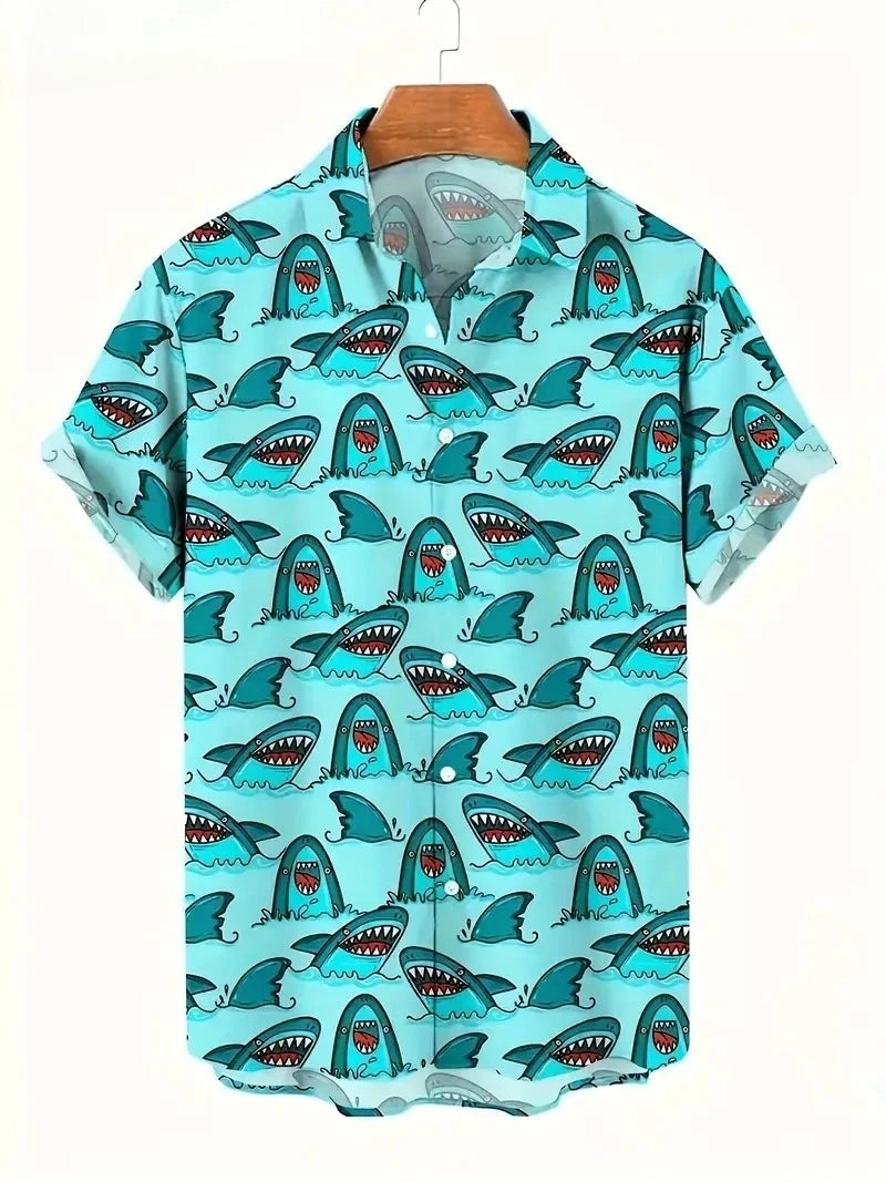 Chemise MC 3D Animaux Cartoon Quick-Dry