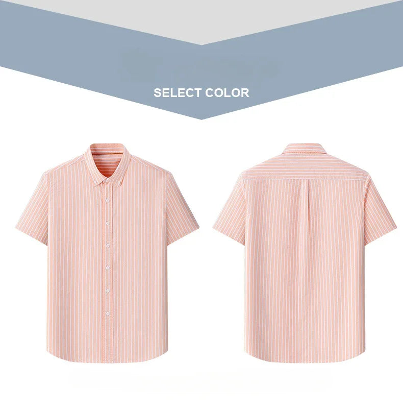 Chemise MC Coton Slim Fit Korean