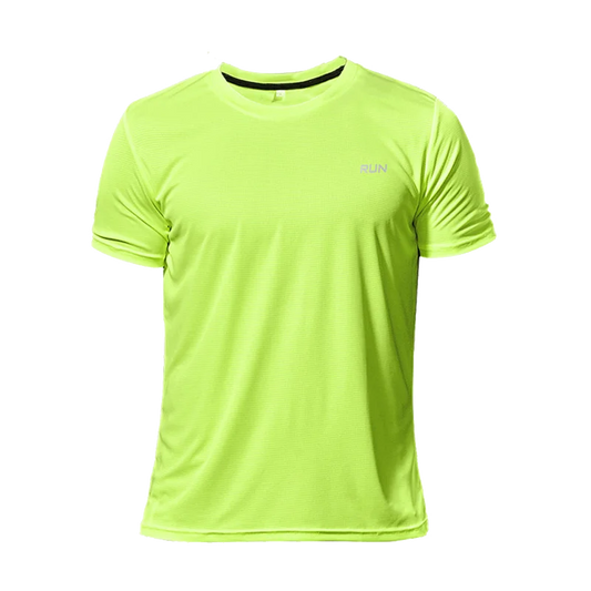 Sport Shirt  2024 Summer New 100% Polyester White Solid T Shirt Men Causal O-neck Basic T-shirt Male High Quality Running Tops