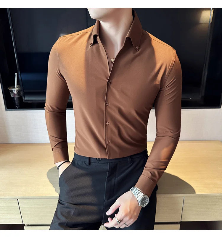 Chemise Slim Fit British ML Homme 2026