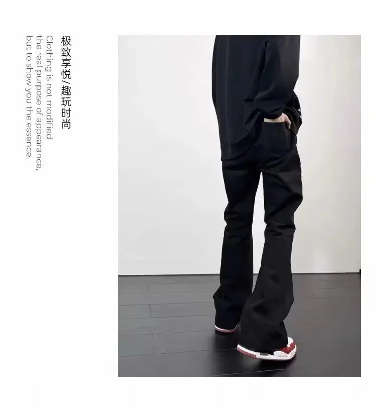 Jean Noir Homme Bootcut American Stretch
