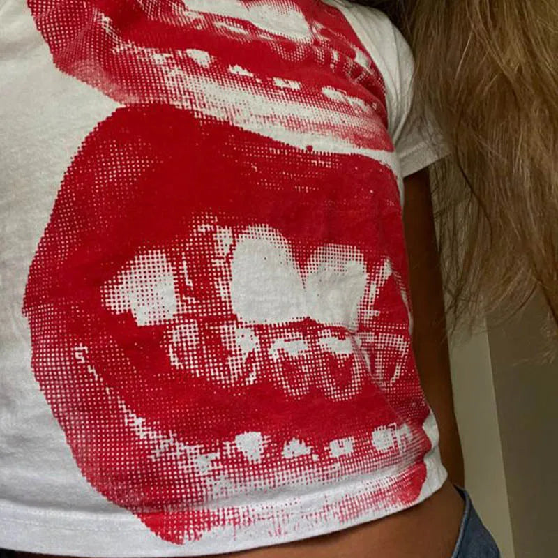 T-shirt Gothic "Smile" - Collection Y2K