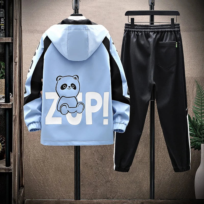 Ensemble Survetement Zippe Capuche Hip-Hop