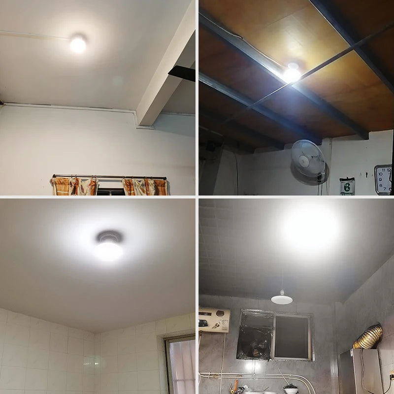 220V E27 Super Bright LED Bulb 20W 30W 40W 60W 100W UFO Leds Lights Indoor Cold White Lighting Table Lamps Garage Light