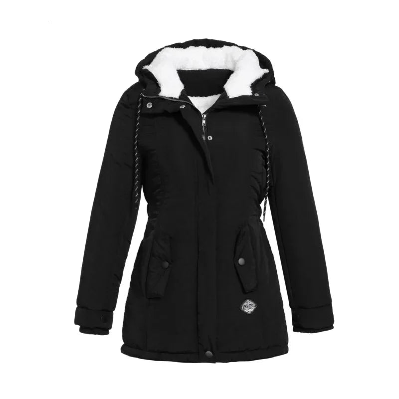 Parka Femme Mi-Longue UZZDSS Plush