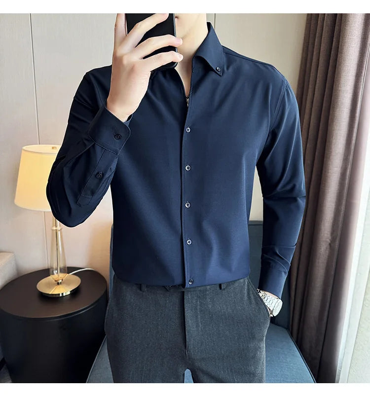 Chemise Slim Fit British ML Homme 2026