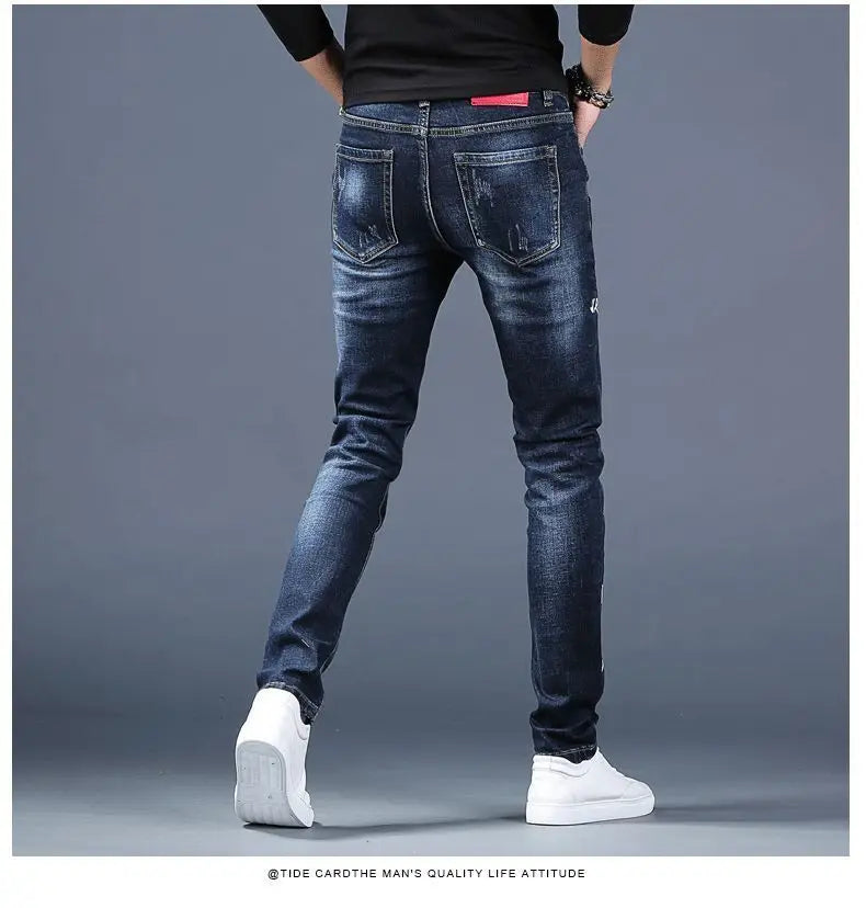 Jean Brode Patches Harajuku Slim Korean