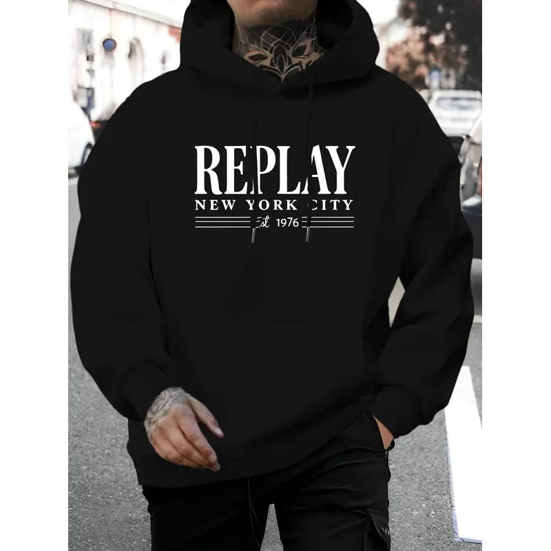 Sweat "Essential Letter" - Beige Automne