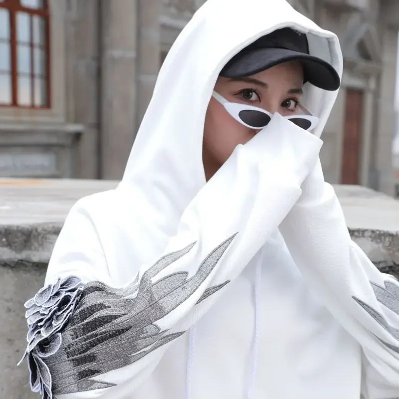 Hoodie Brodé "Angel Wings" - Luxury Hip-Hop