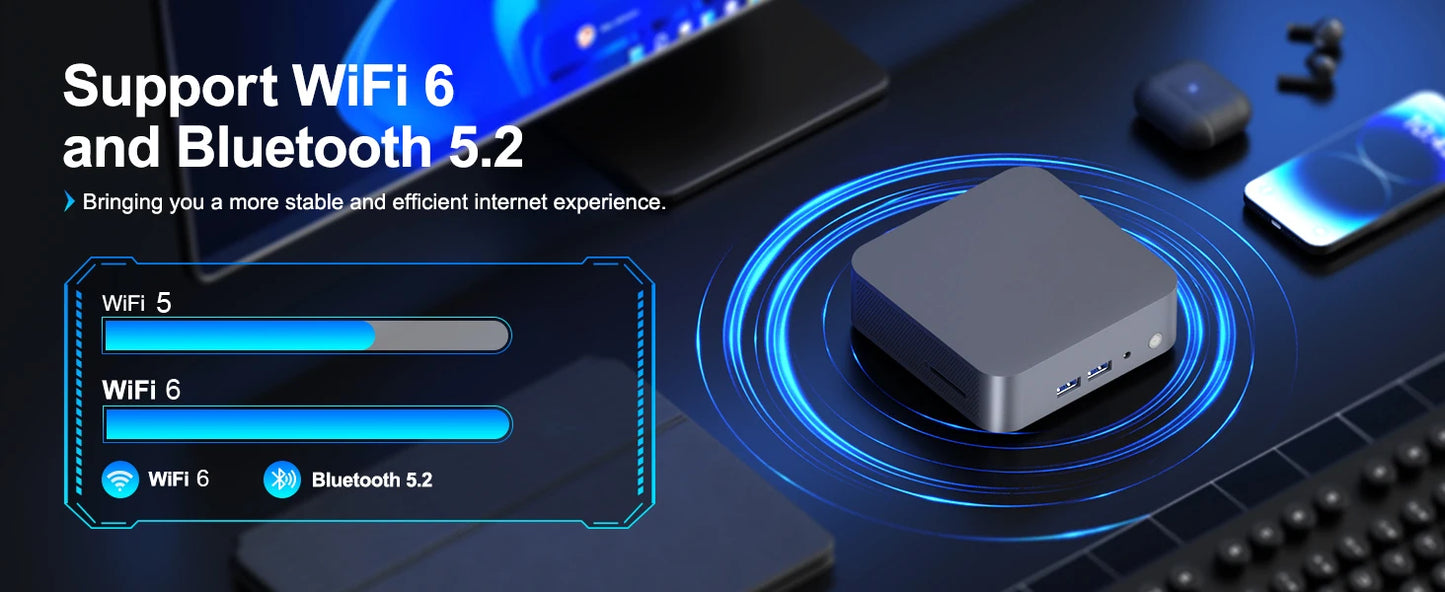 Portable MINI PC Core i9 10980HK Core i7 4510U Windows 11 16GB 32GB DDR4 2TB SSD Computer Gamer Office UHD Graphics Desktop PC