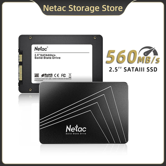 Netac 2.5'' SATA SSD 128gb 256gb 512gb 1tb 2tb 4tb Hard Drive Internal SATA3 Solid State Drive for PC