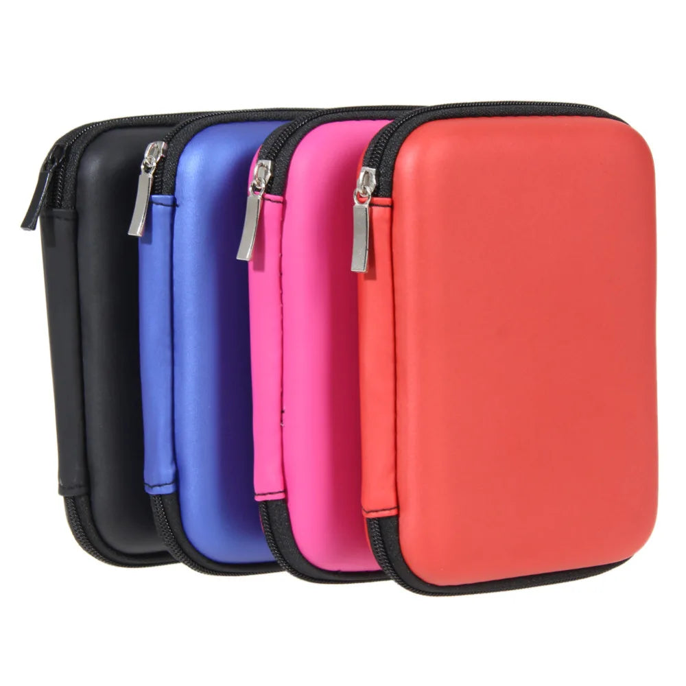 Portable 2.5" External Storage USB Hard Drive Disk HDD Carry Case Cover Multifunction Cable Earphone Pouch Bag For PC Laptop