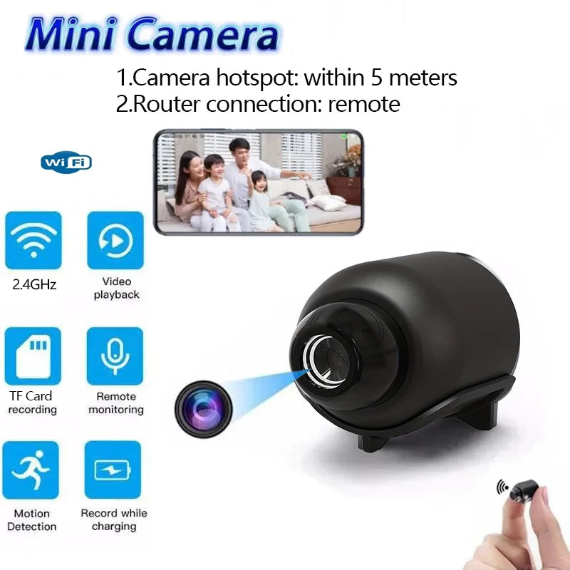 Mini Caméra X5 1080P WiFi Détection Mouvement