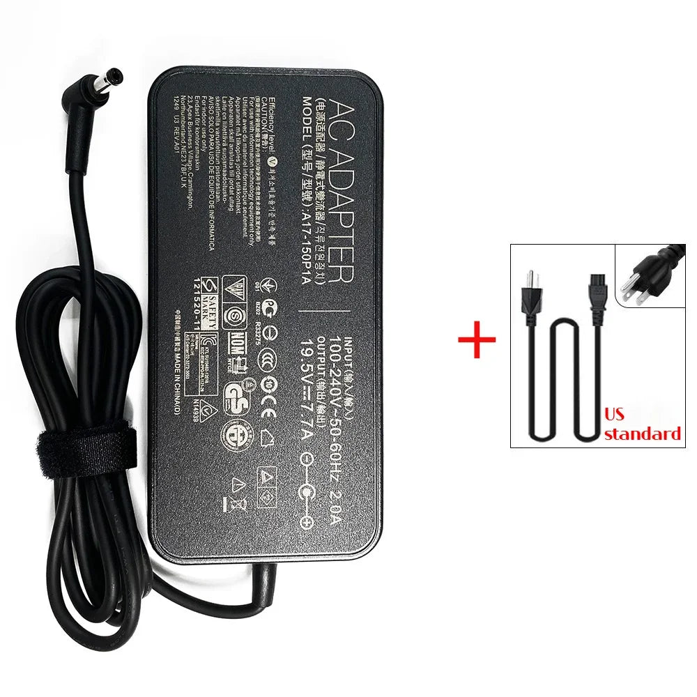 19.5V 7.7A 150W 5.5*2.5MM Laptop AC Adapter Charger for Asus ROG Strix G535SX GL503GE GL703GE GL503VD GL703VM GL551JW GL703VD