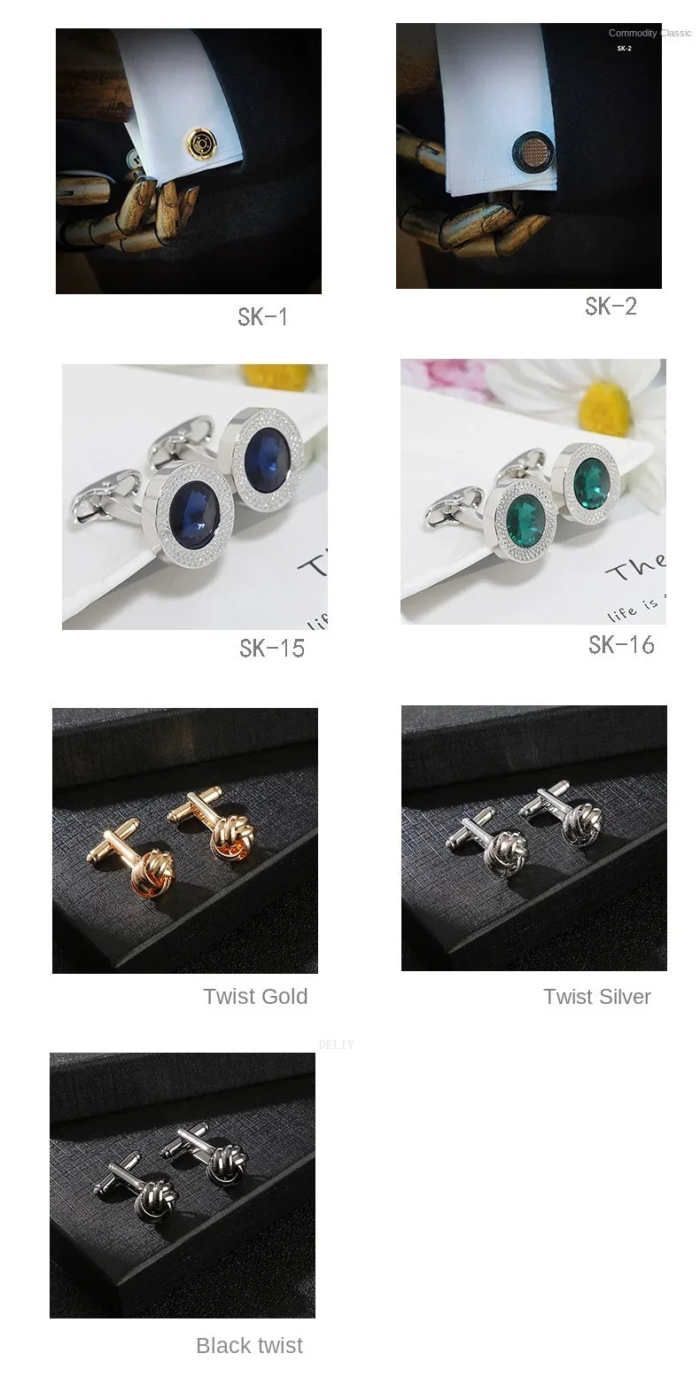 Chemise ML Slim Windsor Cufflinks Rayee