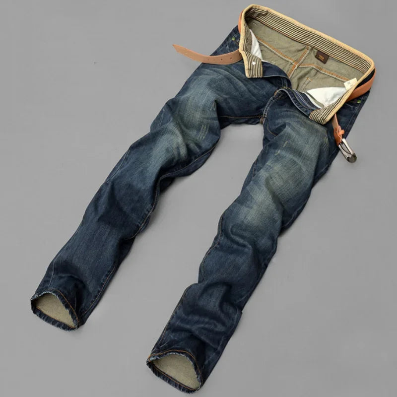 Jean Homme Retro Washed Straight Distressed