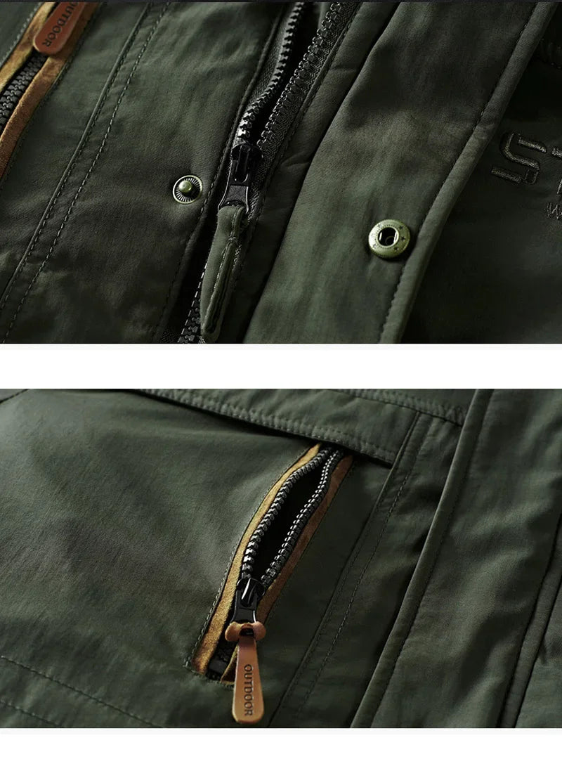 Parka Militaire Coupe-Vent Multi-Poches