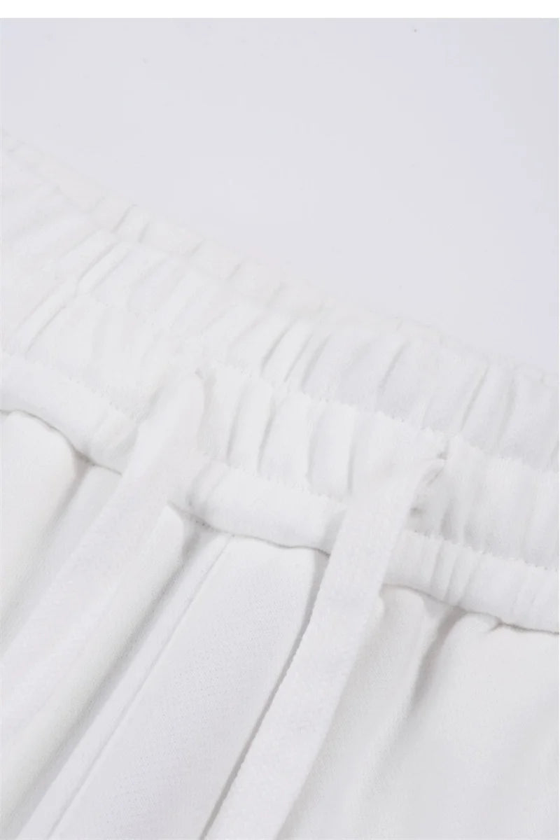 Pantalon Droit Coton Streetwear Femme