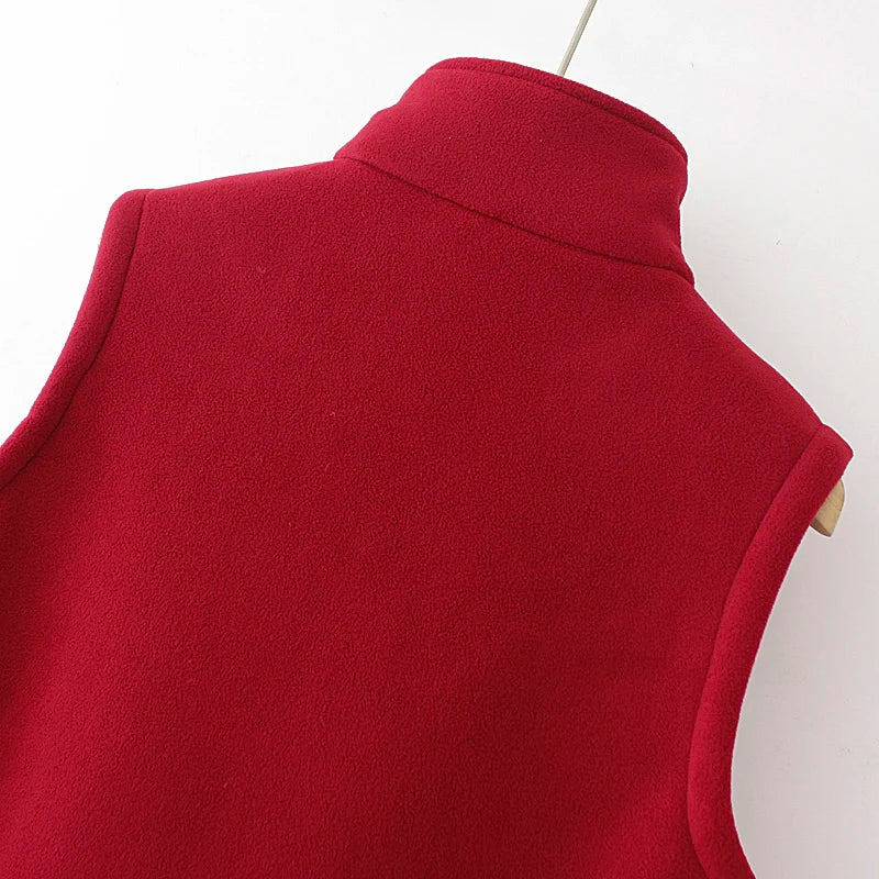 Women Vests New Autumn Winter Shake Fleece Vests Sleeveless Jacket Female Waistcoats Coats Trendy Outwear Chaleco Mujer XL-6XL