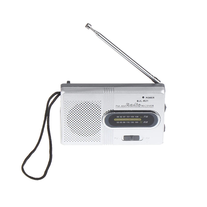 【TO】1PC Portable Mini Radio Handheld Dual Band SW/AM/FM Music Player Speaker with Telescopic Antenna Indoor/Outdoor Radio Stereo