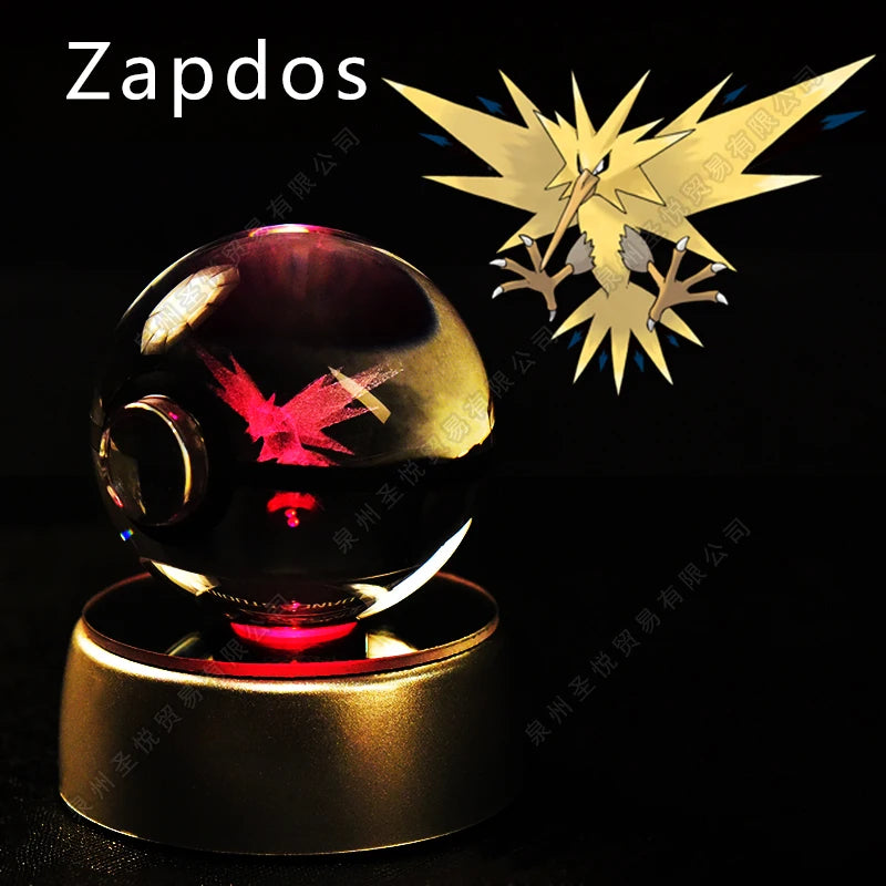 Veilleuse Pokémon 3D - Cristal de Collection (Pikachu/Gengar)