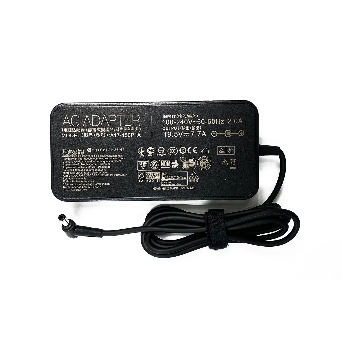 19.5V 7.7A 150W 5.5*2.5MM Laptop AC Adapter Charger for Asus ROG Strix G535SX GL503GE GL703GE GL503VD GL703VM GL551JW GL703VD
