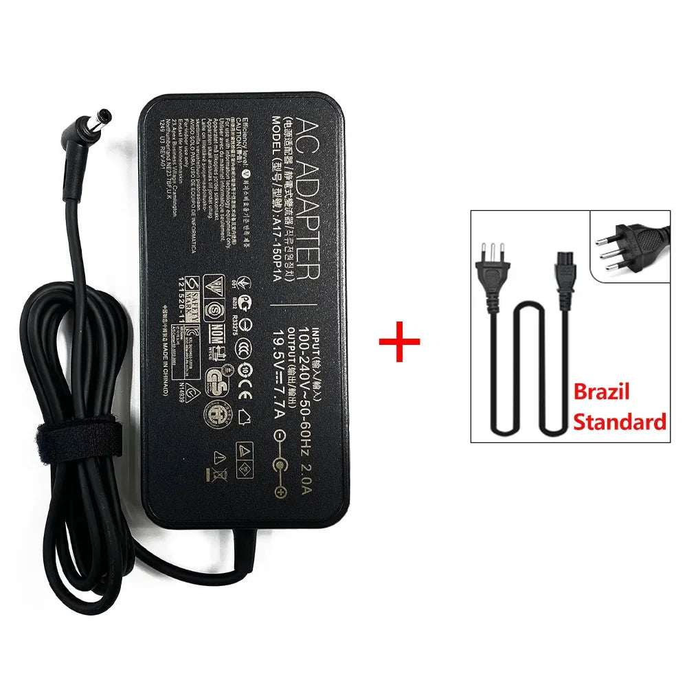 19.5V 7.7A 150W 5.5*2.5MM Laptop AC Adapter Charger for Asus ROG Strix G535SX GL503GE GL703GE GL503VD GL703VM GL551JW GL703VD