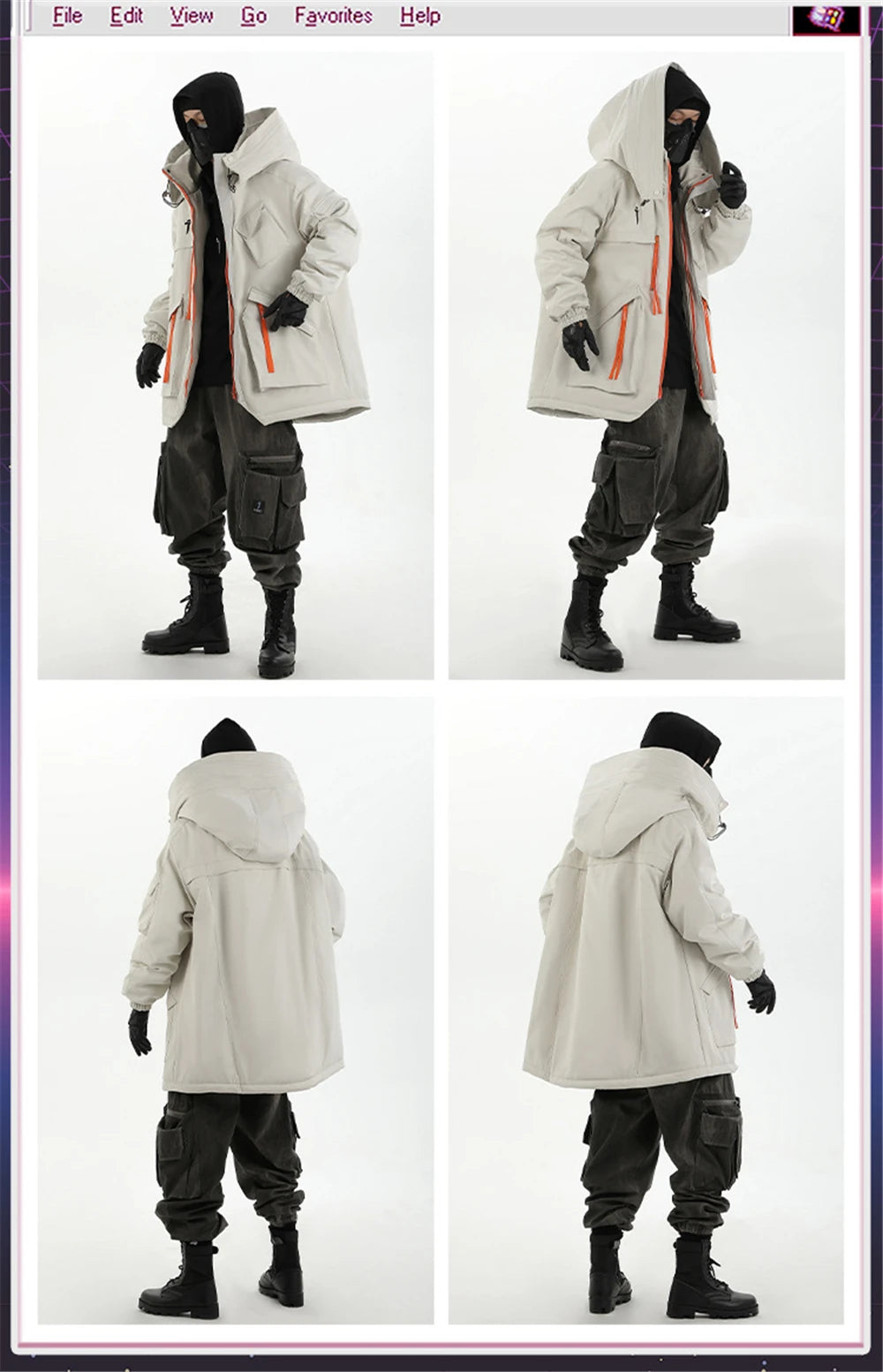 Parka BYBB Tactique Multi-Poches Mixte
