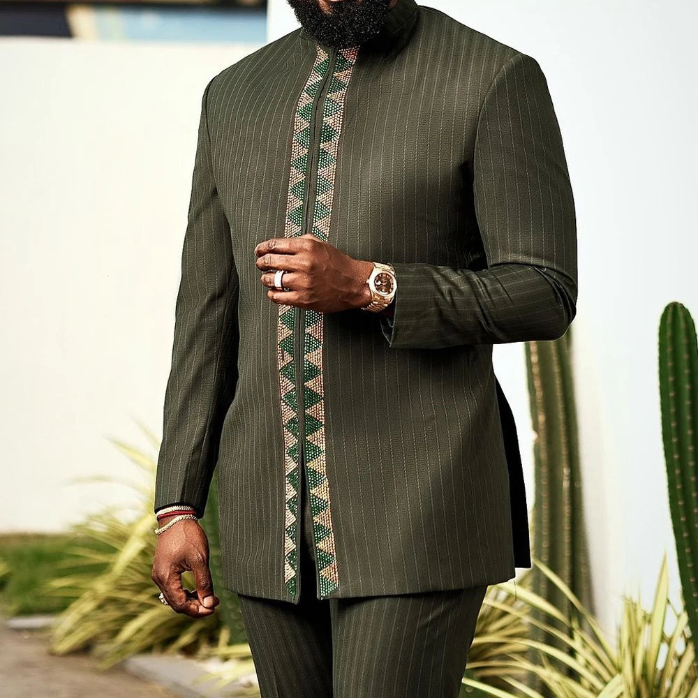 Ensemble Dashiki Africain 2 Pieces Homme
