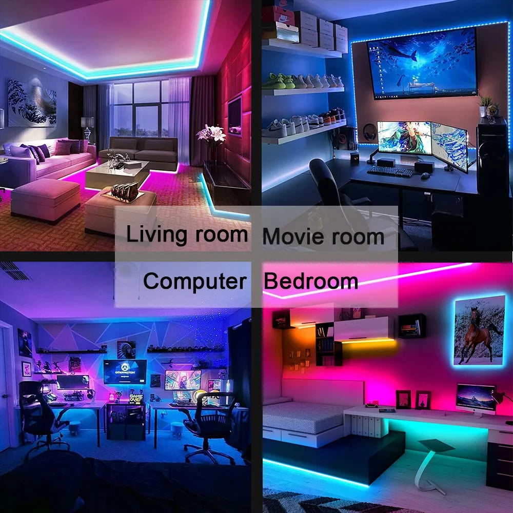 Ruban LED 5050 RGB App Bluetooth Déco