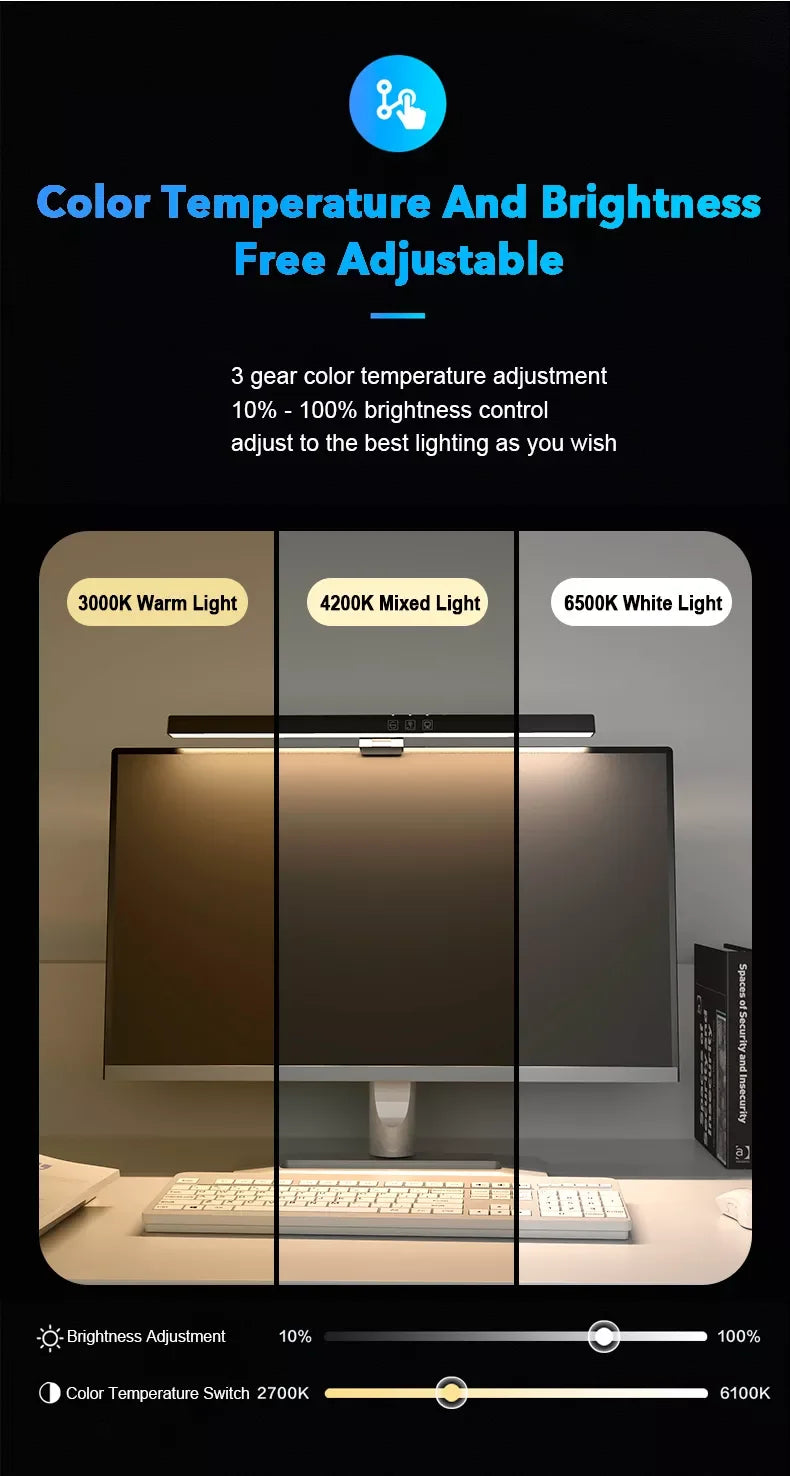 Barre Lumineuse Moniteur PC RGB Protection Yeux
