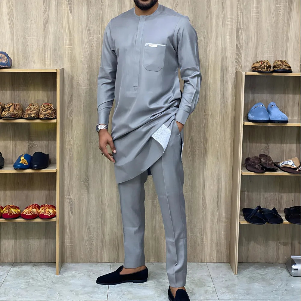 Ensemble Dashiki Africain 2 Pieces Homme