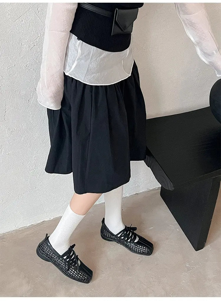 Women's Ballet Shoes Flats Designer Casual Shoes Square Toe Mesh Sport Shoes Lace Up Fashion Sneakers Comfoer Mujer Zapatillas