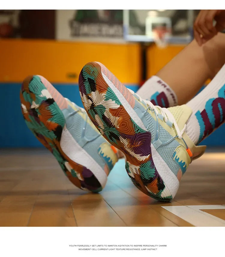 Sneaker Sport Léger Antidérapant Multicolor