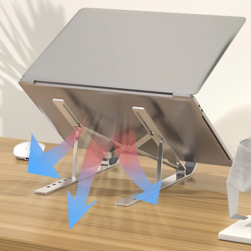 Portable Aluminum Laptop Stand Foldable Lap Top Base Notebook Support Computer Bracket For Macbook Air Pro Holder Accessories