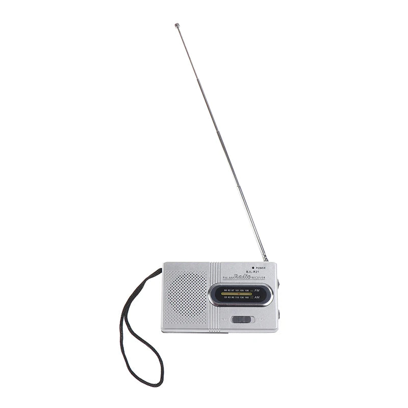 【TO】1PC Portable Mini Radio Handheld Dual Band SW/AM/FM Music Player Speaker with Telescopic Antenna Indoor/Outdoor Radio Stereo