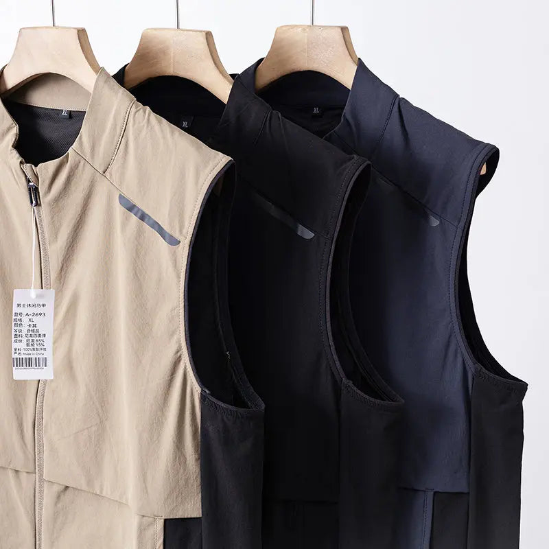 Vest, Rock Climbing, Hiking, Camping, Fishing, Outdoor Mountaineering, Traveling, Outing, Driving, Sports, Teenagers, Trend.Vest