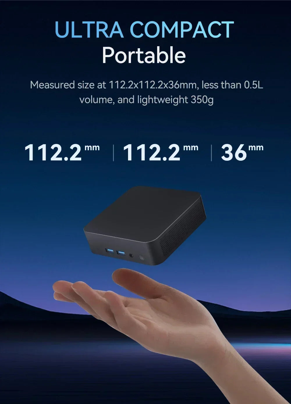 Portable Mini PC  Core i9-10980HK Gaming Mini PC Windows 11 Pro 16GB/32GB DDR4 1TB 2TB M.2 SSD WiFi 6 BT5.2 Desktop Computer