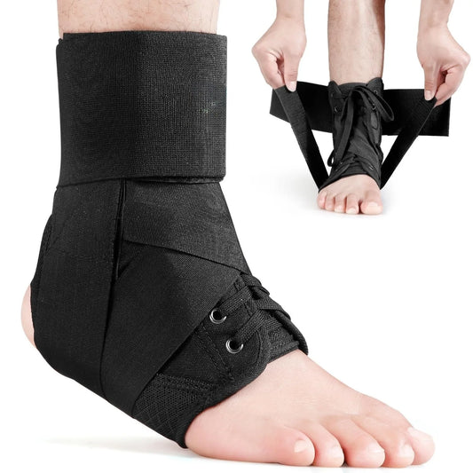 1Pcs Adjustable Lace-Up Ankle Support, Suitable for Both Men And Women - Breathable Sports with Flexible Stability ,, Non-Slip