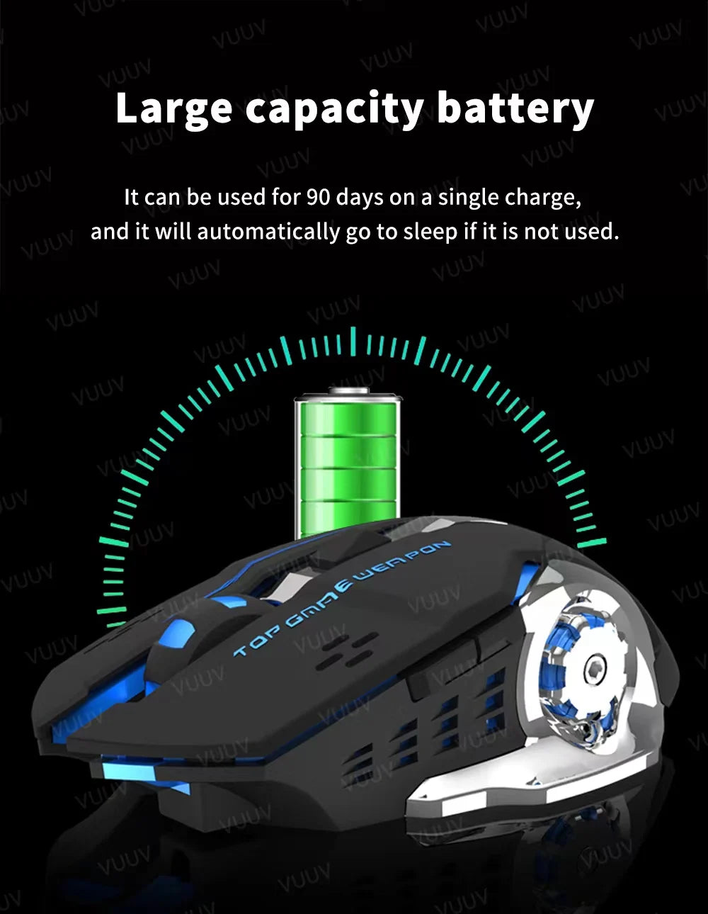 Souris Gaming "Obsidian" - Triple Mode & RGB