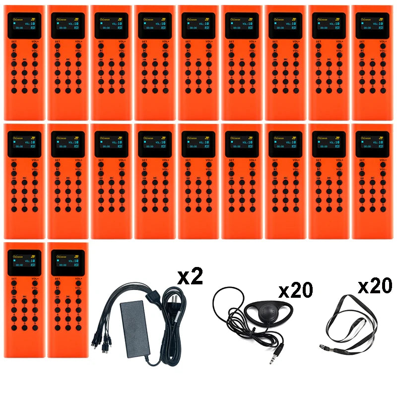 16GB Audio Guide System Museum Tourism Scenic Spot Audio Guide MP3 Player Different Languages Audio Guide